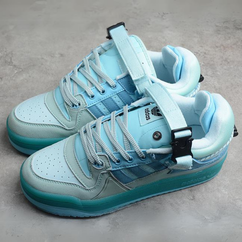 Adidas Bad Bunny Forum Low Shoes Tan Blue/Tan Blue/Sky Blue GW0268