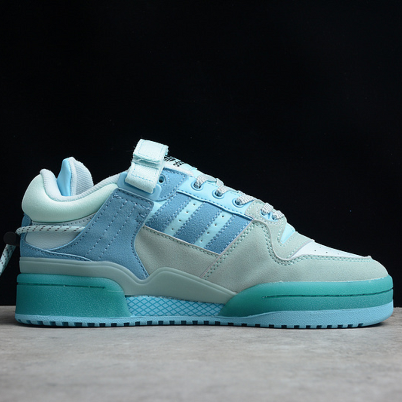 Adidas Bad Bunny Forum Low Shoes Tan Blue/Tan Blue/Sky Blue GW0268