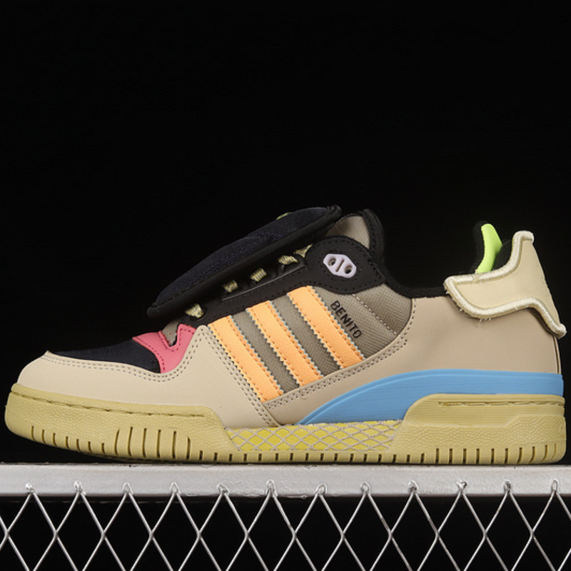 Adidas Bad Bunny Forum Powerphase Catch And Throw Sand/Acid Orange/Halo Gold GZ2009