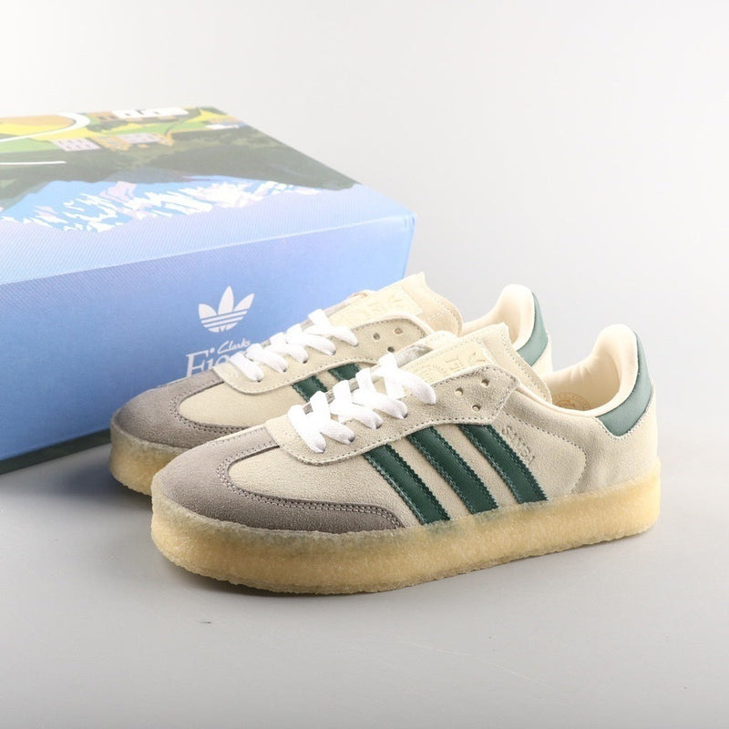 Adidas Clarks 8th Street Samba by Ronnie Fieg Chalk White Green ID7297