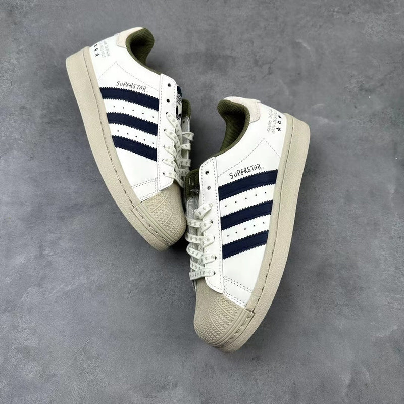 Adidas Superstar White Beige