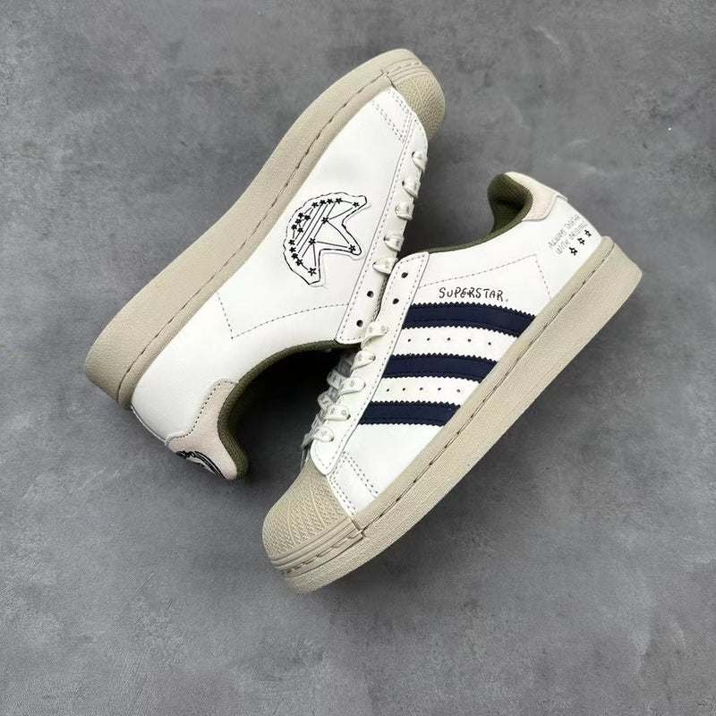 Adidas Superstar White Beige