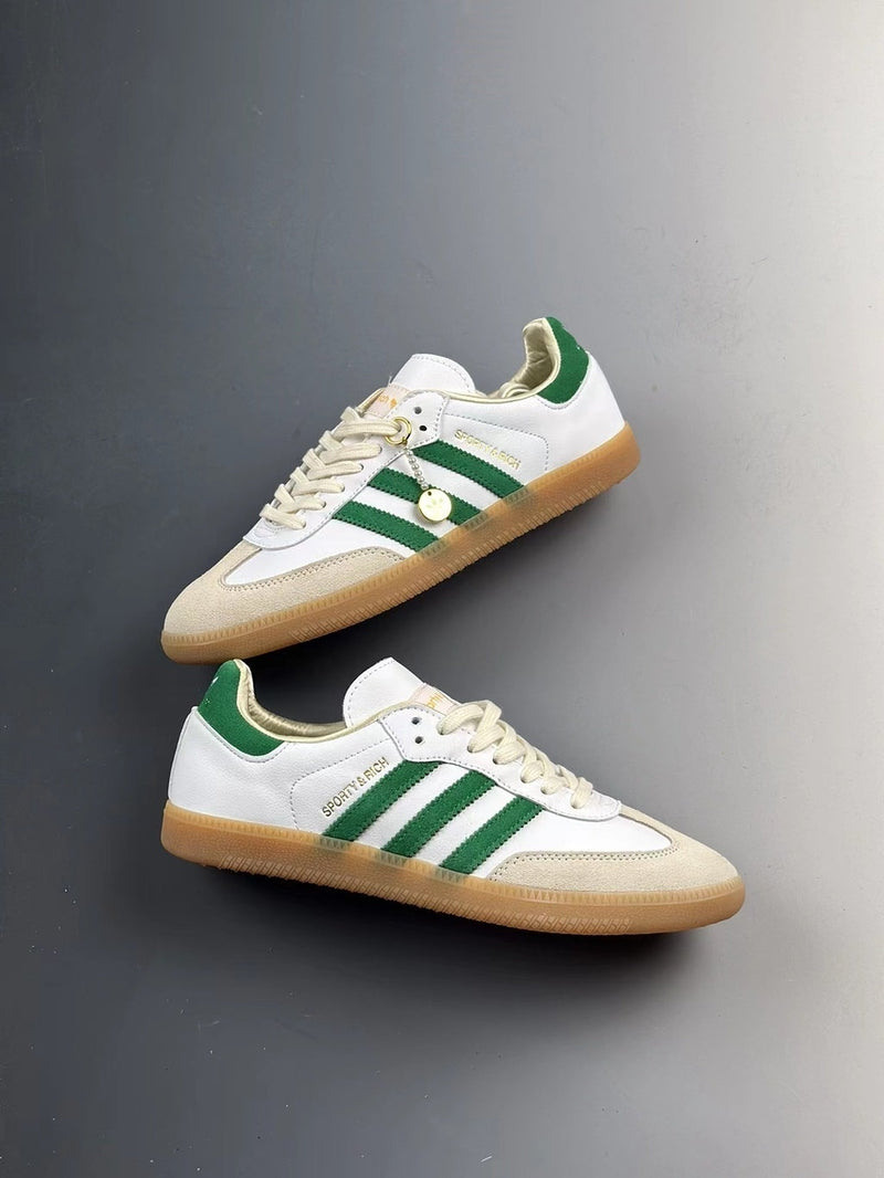 Adidas Samba OG Sporty & Rich White Green HQ6075