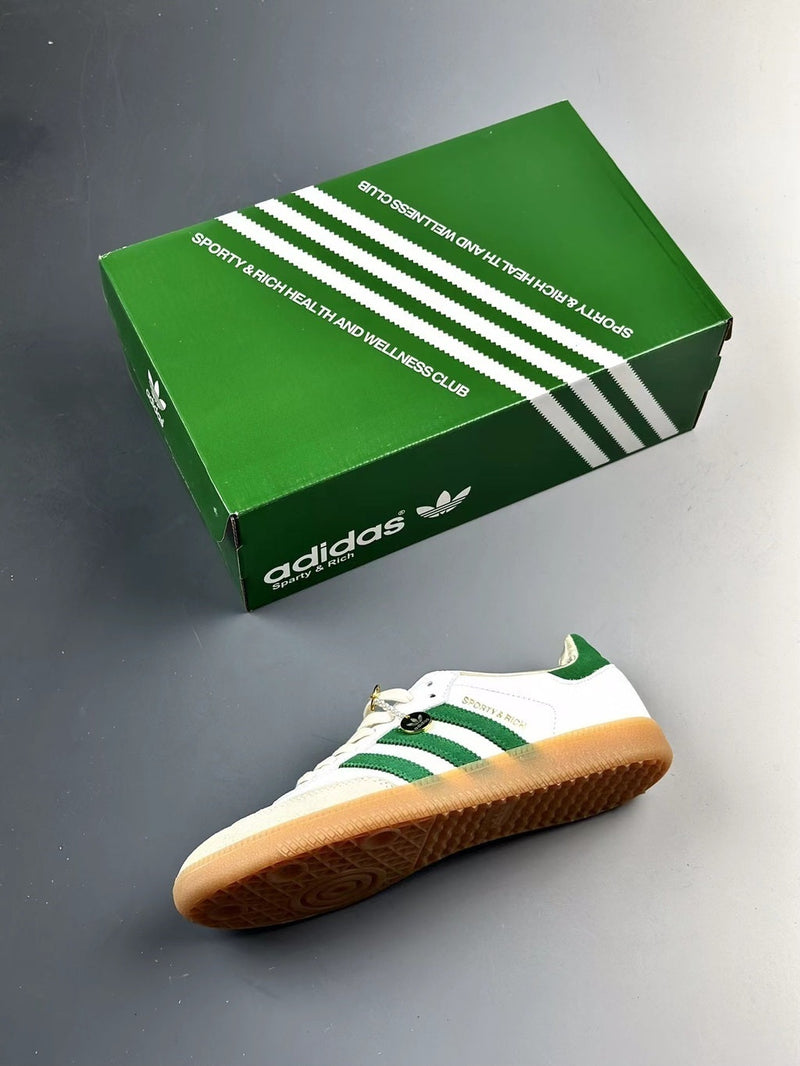 Adidas Samba OG Sporty & Rich White Green HQ6075