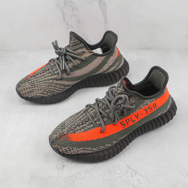 Adidas Yeezy Boost 350 V2 Dark Black Grey Orange HQ7045