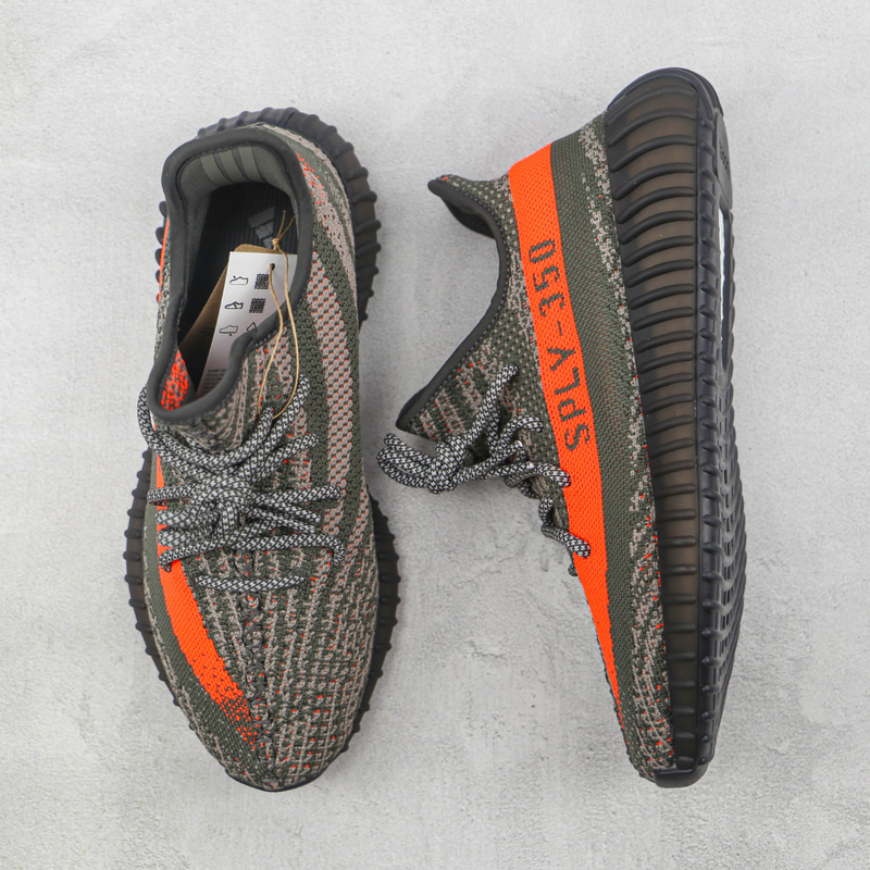 Adidas Yeezy Boost 350 V2 Dark Black Grey Orange HQ7045