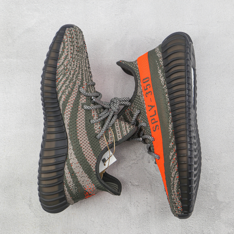 Adidas Yeezy Boost 350 V2 Dark Black Grey Orange HQ7045