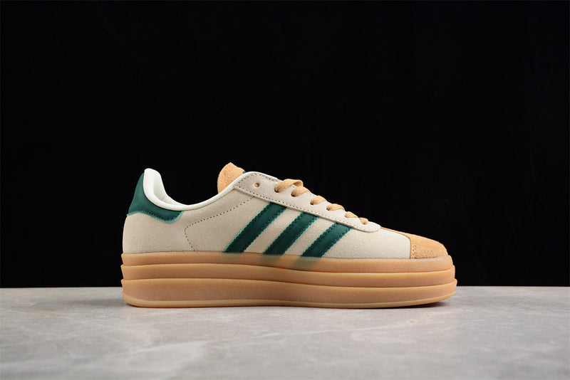 Adidas Gazelle Bold Magic Beige Collegiate Green