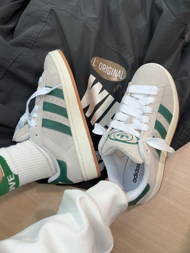 Adidas Campus 00s Crystal White Dark Green GY0038