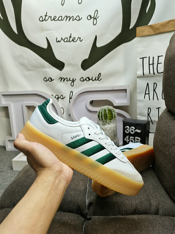 Adidas Sambae White Collegiate Green Gum