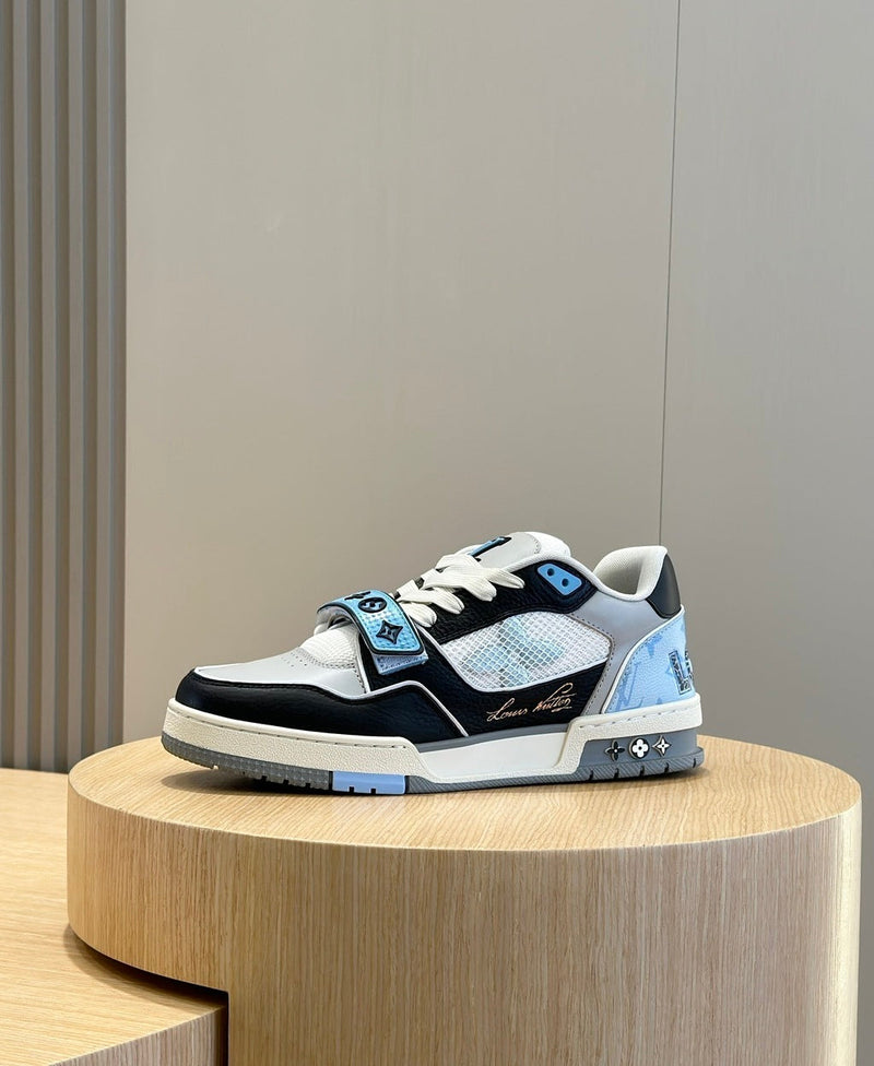 Louis Vuitton Trainer Velcro Blue White