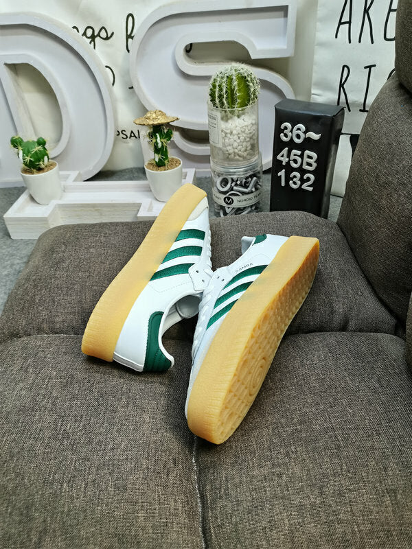 Adidas Sambae White Collegiate Green Gum