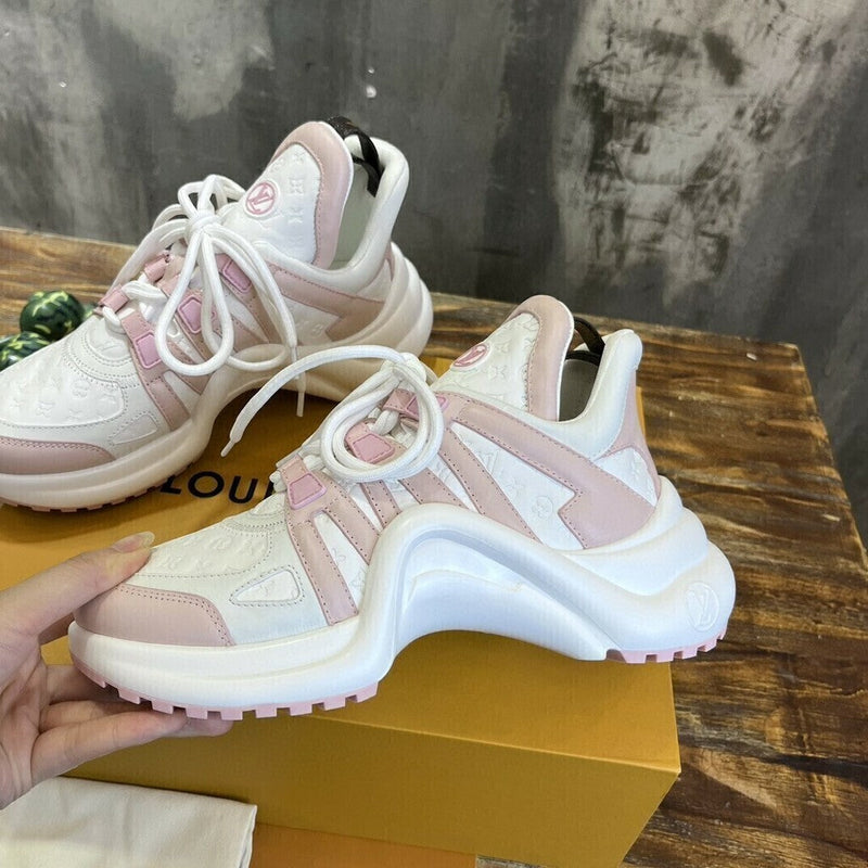 Louis Vuitton Archlight Trainer Monogram White Pink