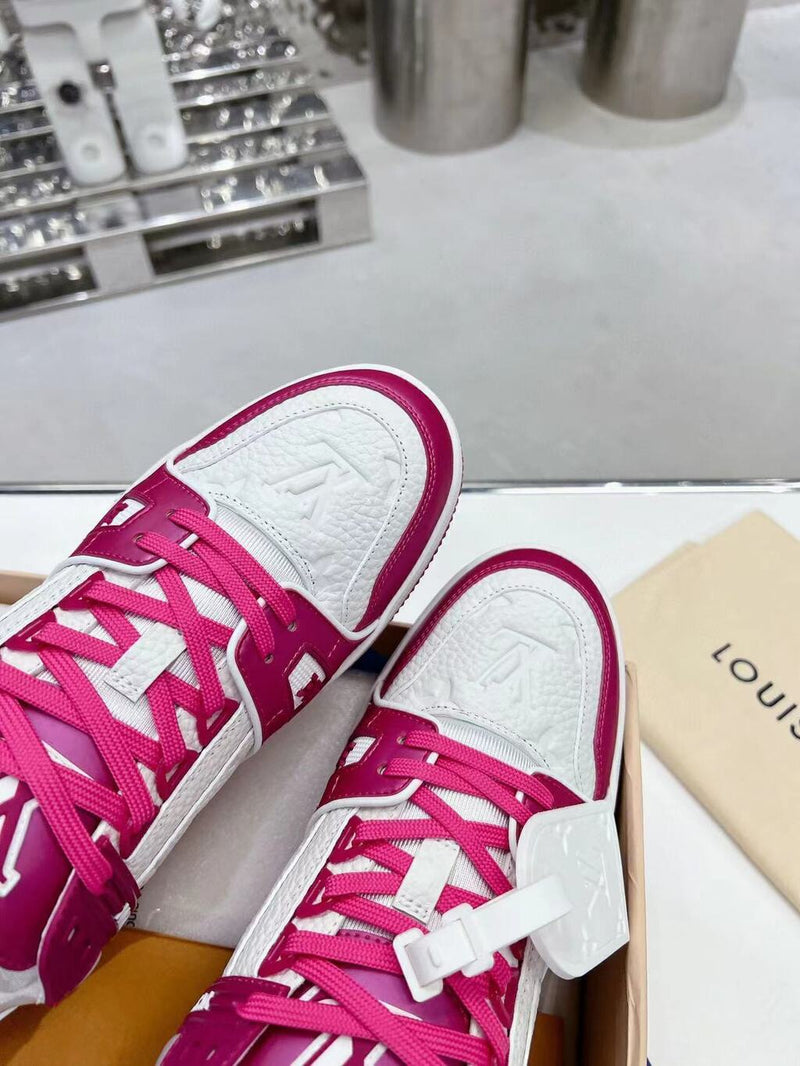 Louis Vuitton Trainer Pink White