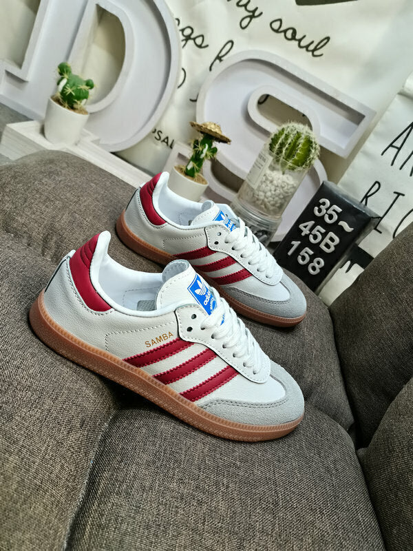 Adidas Samba OG White Burgundy Gum