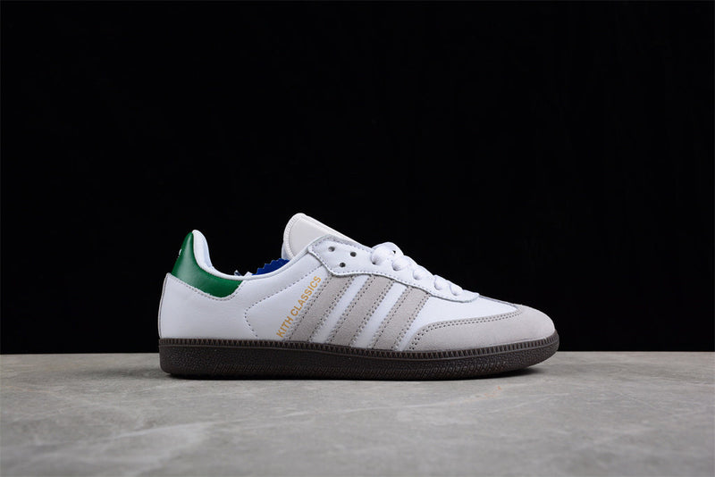 Aidas Samba OG Kith Classics White Green