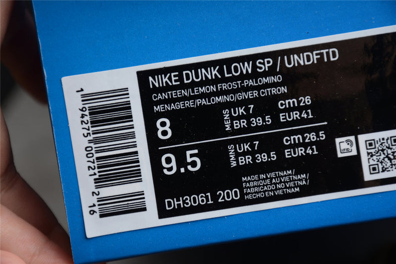 Nike Dunk Low SP Undefeated Canteen Dunk vs. AF1 Pack DH3061 200