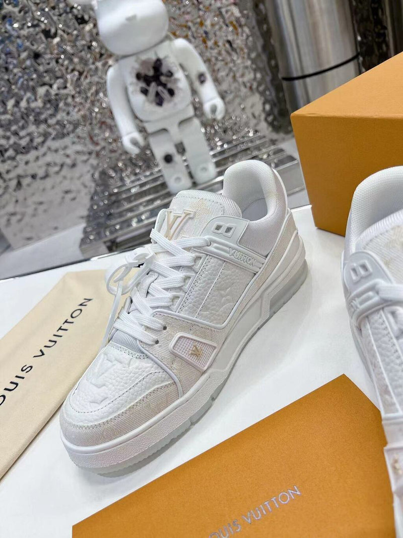 Louis Vuitton Trainer Denim White