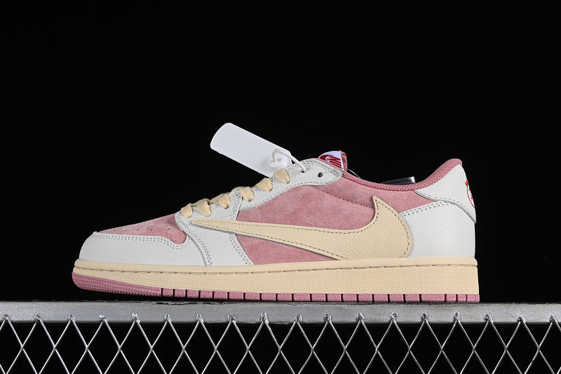 TRAVIS SCOTT X AIR JORDAN 1 LOW SHY PINK