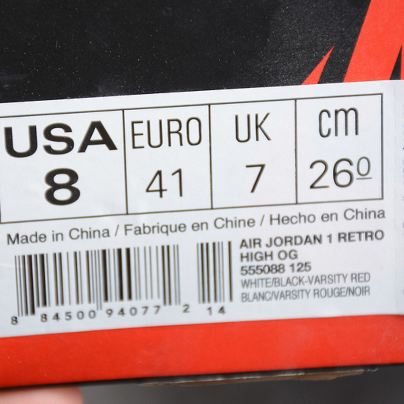 Jordan 1 Retro Black Toe (2016) 555088-125