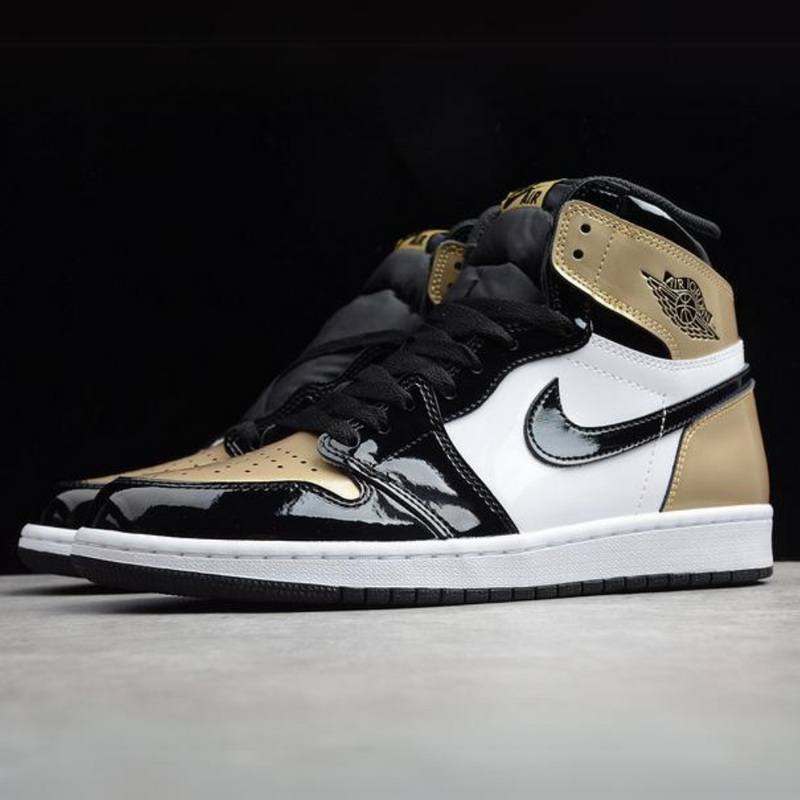 Jordan 1 Retro High NRG Patent Gold Toe 861428-007