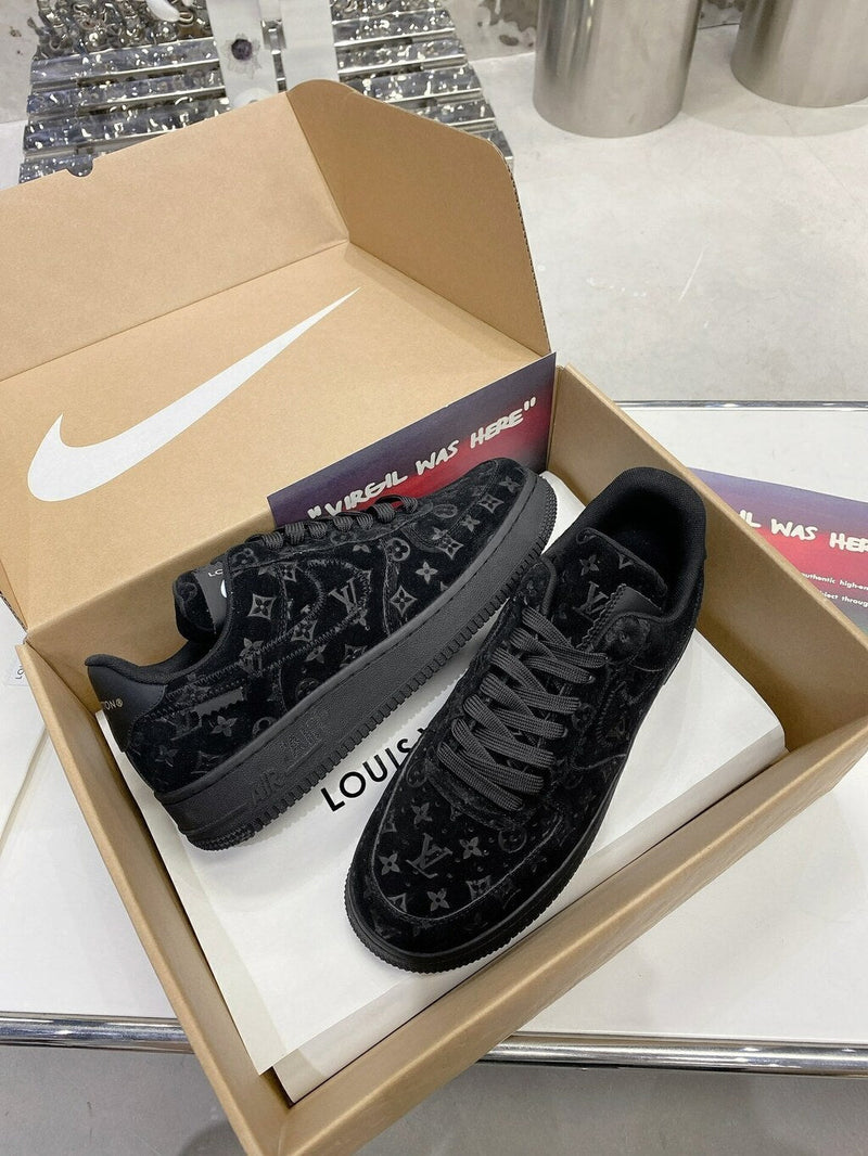 Louis Vuitton Nike Air Force 1 Low By Virgil Abloh Black A1083360