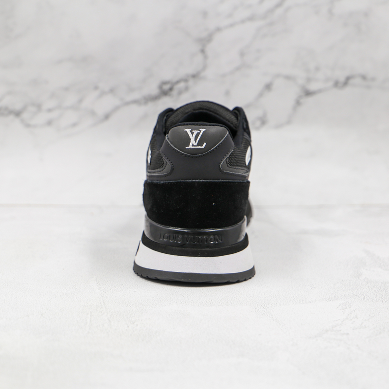 LOUIS VUITTON Run Away Sneakers Suede with Mesh Black