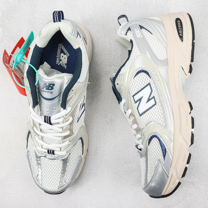 NEW BALANCE 530 WHITE SILVER NAVY WR530KA