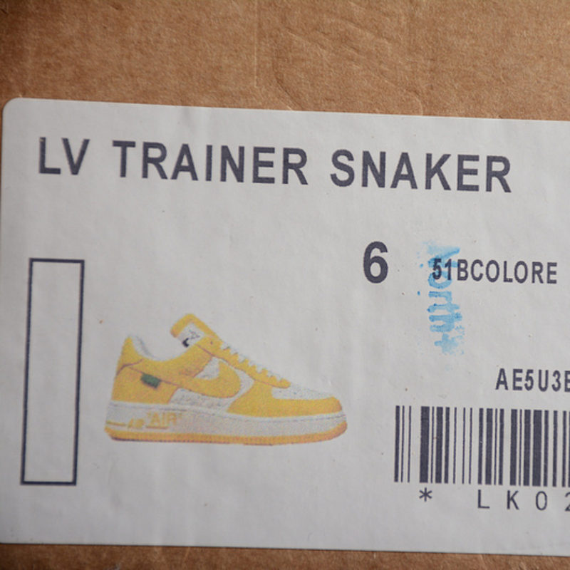 Nike Air Force 1 Low Louis Vuitton Amarelo