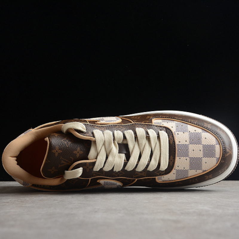 Nike Air Force 1 Low Louis Vuitton Monogram Brown Damier Azur