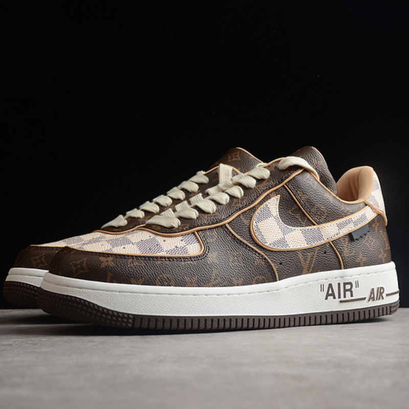 Nike Air Force 1 Low Louis Vuitton Monogram Brown Damier Azur