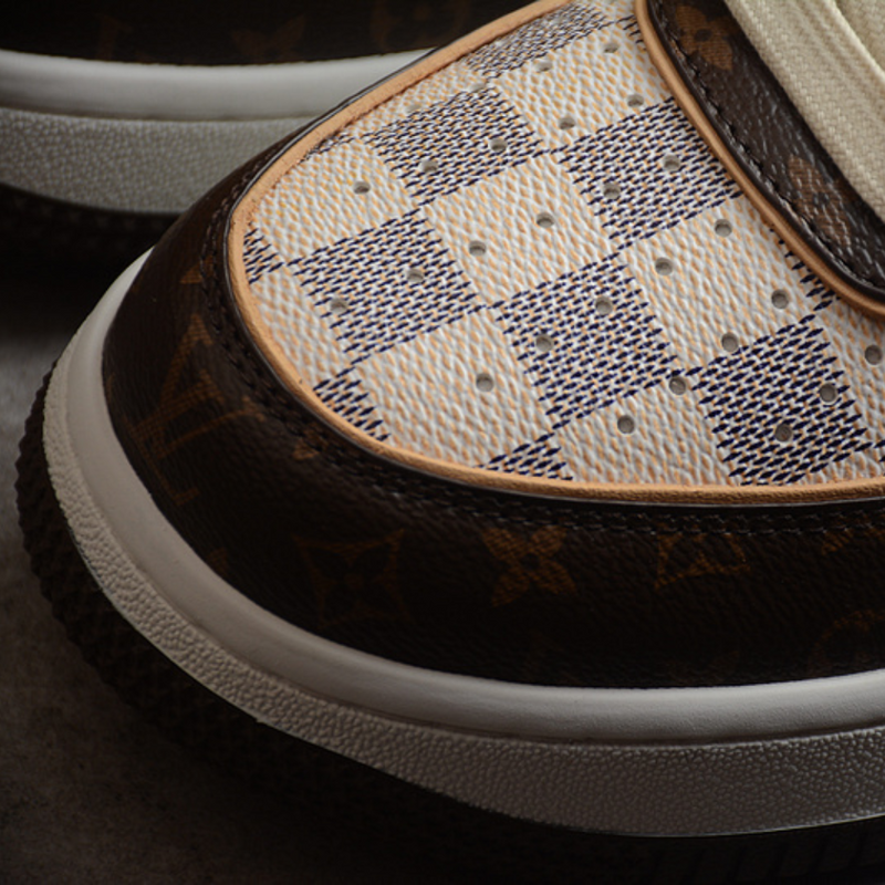 Nike Air Force 1 Low Louis Vuitton Monogram Brown Damier Azur