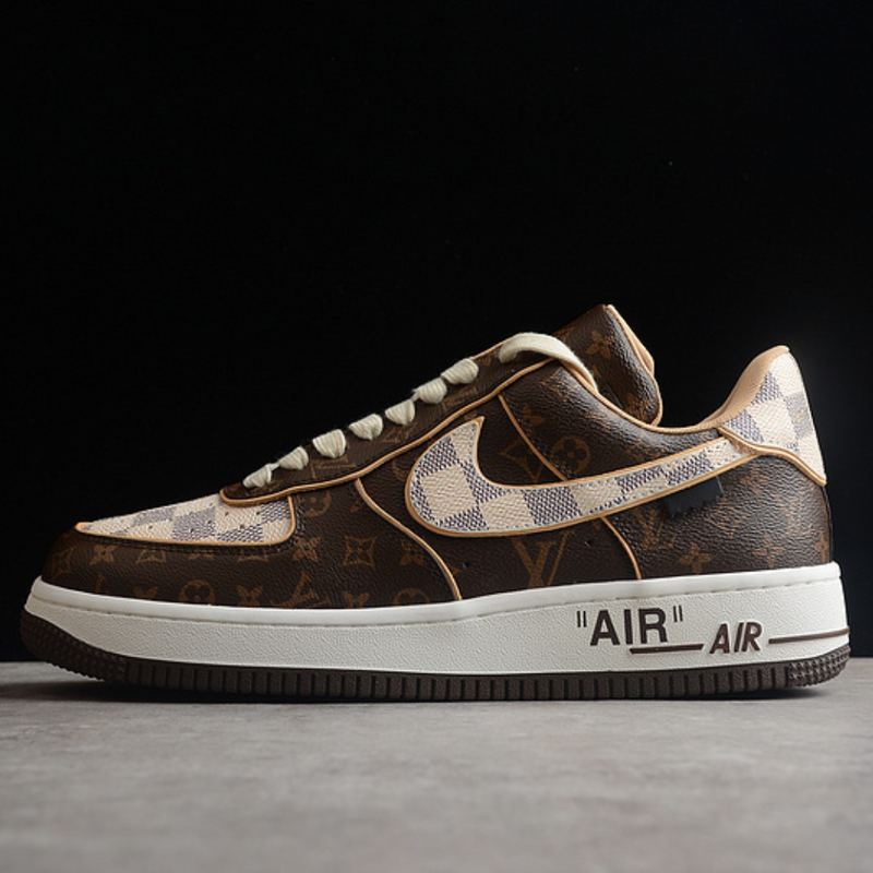 Nike Air Force 1 Low Louis Vuitton Monogram Brown Damier Azur