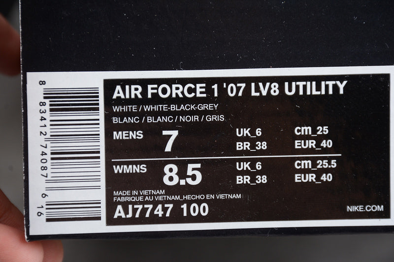 Nike Air Force 1 Low Utility White Black AJ7747-100