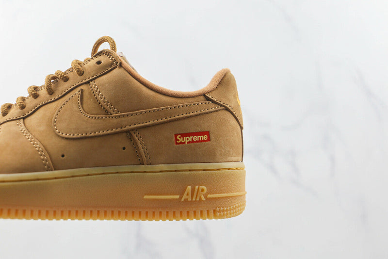 Supreme x Air Force 1 Low SP 'Wheat'