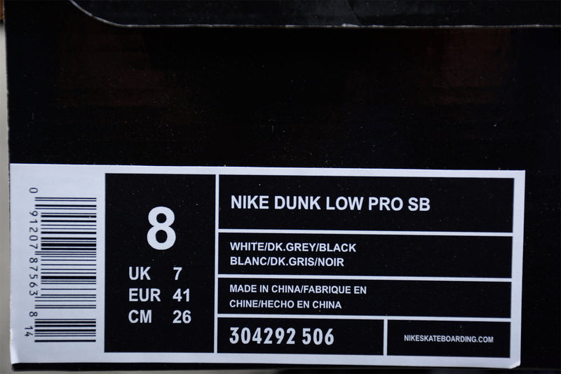 Nike SB Dunk Low Preto Branco 304292 506