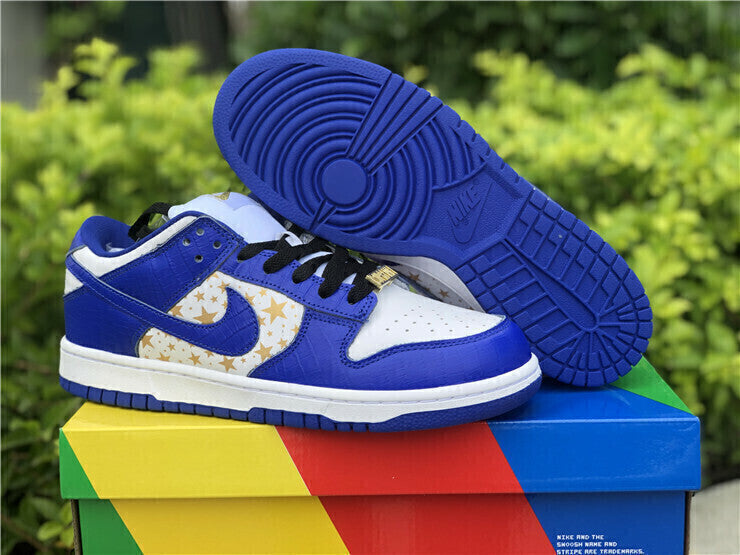 Nike SB Dunk Low Supreme Stars Hyper Royal DH3228 100