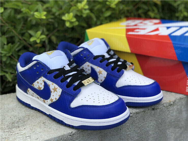 Nike SB Dunk Low Supreme Stars Hyper Royal DH3228 100