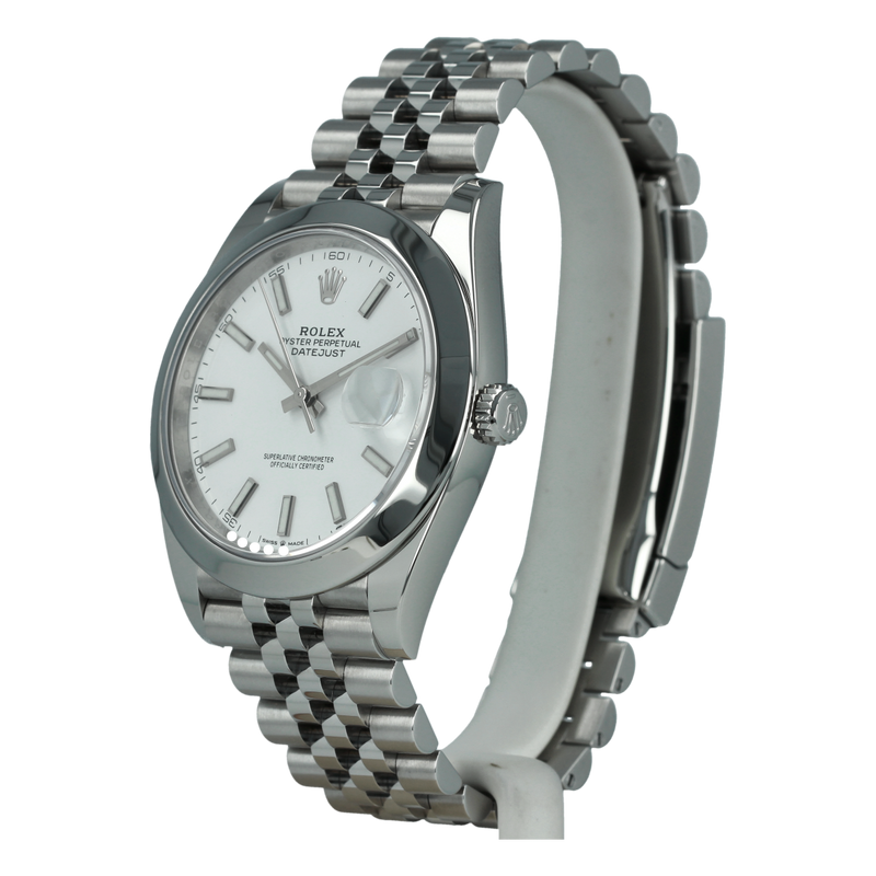 Rolex Datejust 126300 41mm White Dial