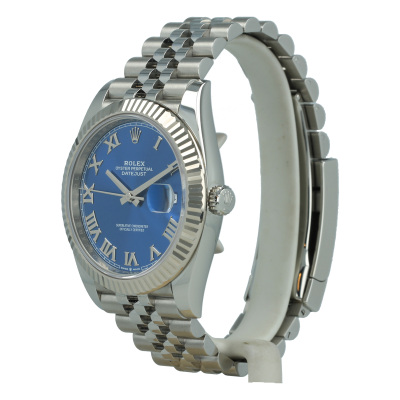 Rolex Datejust 126334 41mm Azzurro Blue Roman Dial