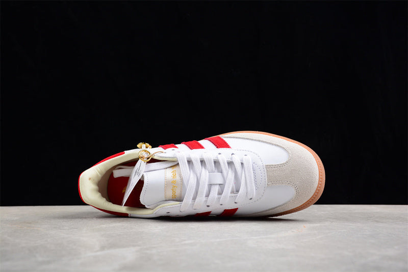 Adidas Samba x Sporty & Rich White Collegiate Burgundy IF5660