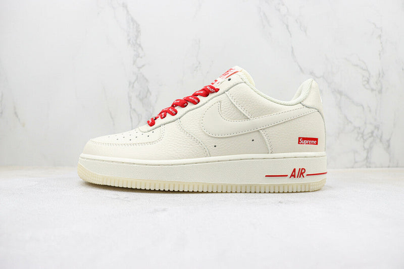 Nike Air Force 1 SUPREME BRANCO / VERMELHO