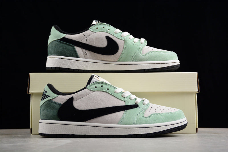 Travis Scott x Air Jordan 1 Low OG Verde Branco Preto DM7866-813