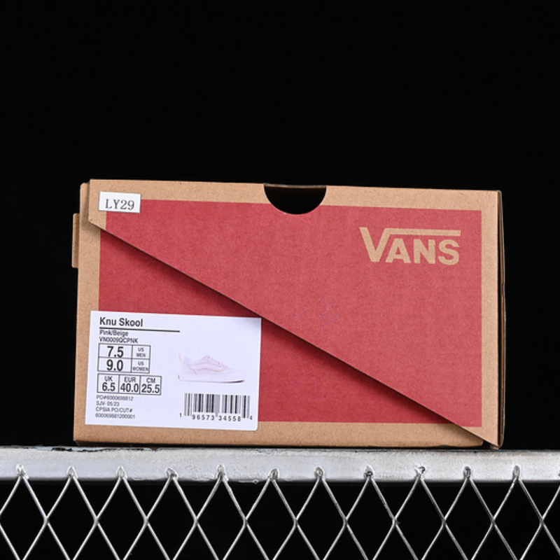 VANS KNU SKOOL VR3 LX WHITE/GREY/PINK VN0009QCPNK