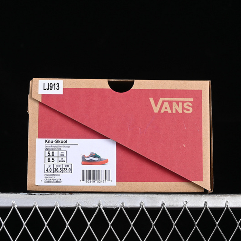 VANS KNU SKOOL WHITE/GREEN/GREY/ORANGE VN0009QCORA