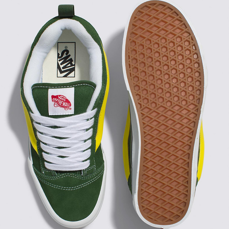 VANS KNU SKOOL WHITE GREEN YELLOW