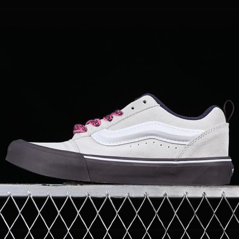 VANS KNU SKOOL WHITE GREY PINL BLACK