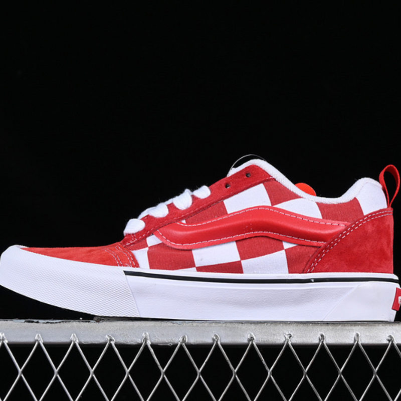 VANS KNU SKOOL WHITE RED