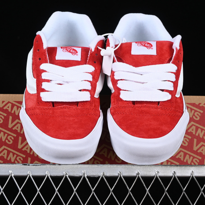 VANS KNU SKOOL WHITE RED