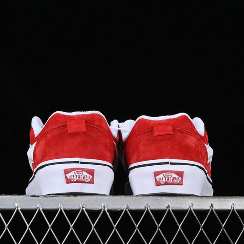 VANS KNU SKOOL WHITE RED